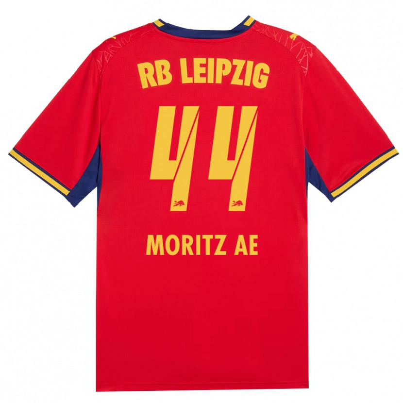 Danxen Kinder Moritz Aé #44 Rot Gelb Königsblau Auswärtstrikot Trikot 2026/27 T-Shirt Schweiz