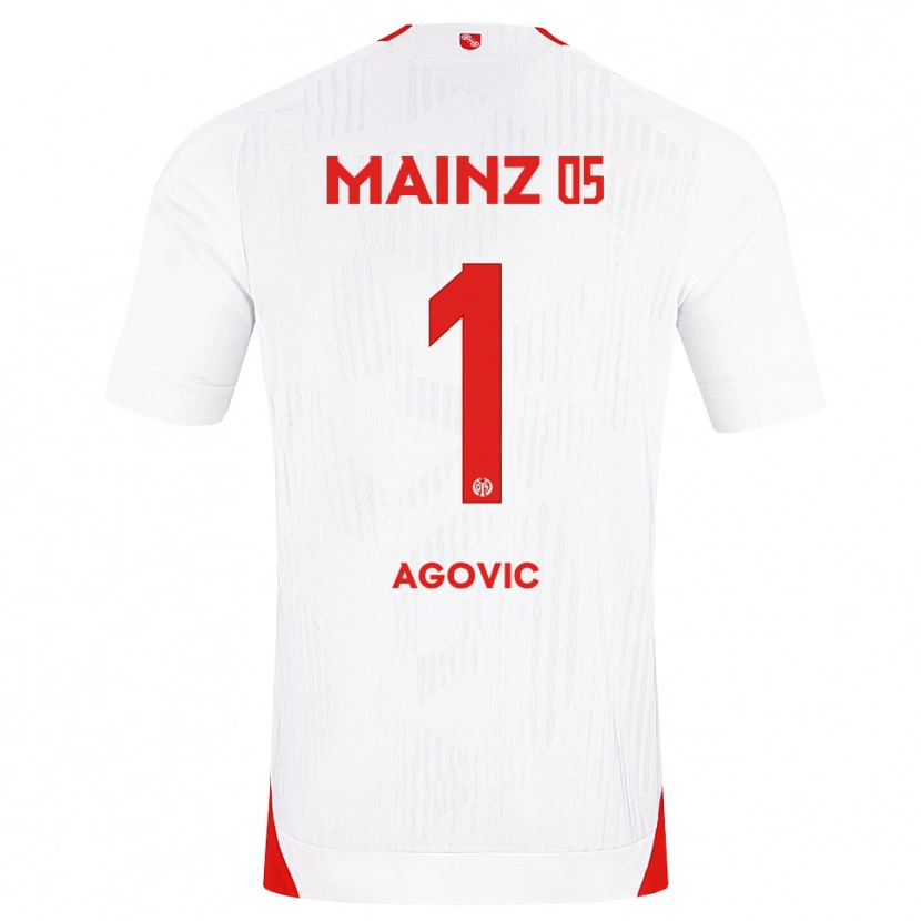 Danxen Kinder Daris Agovic #1 Weiß Rot Gelb Auswärtstrikot Trikot 2026/27 T-Shirt Schweiz