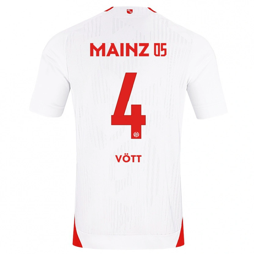 Danxen Kinder Jakob Vött #4 Weiß Rot Gelb Auswärtstrikot Trikot 2026/27 T-Shirt Schweiz