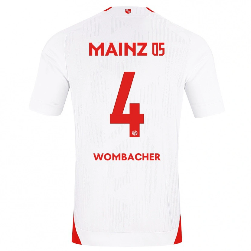 Danxen Kinder Fynn Wombacher #4 Weiß Rot Gelb Auswärtstrikot Trikot 2026/27 T-Shirt Schweiz