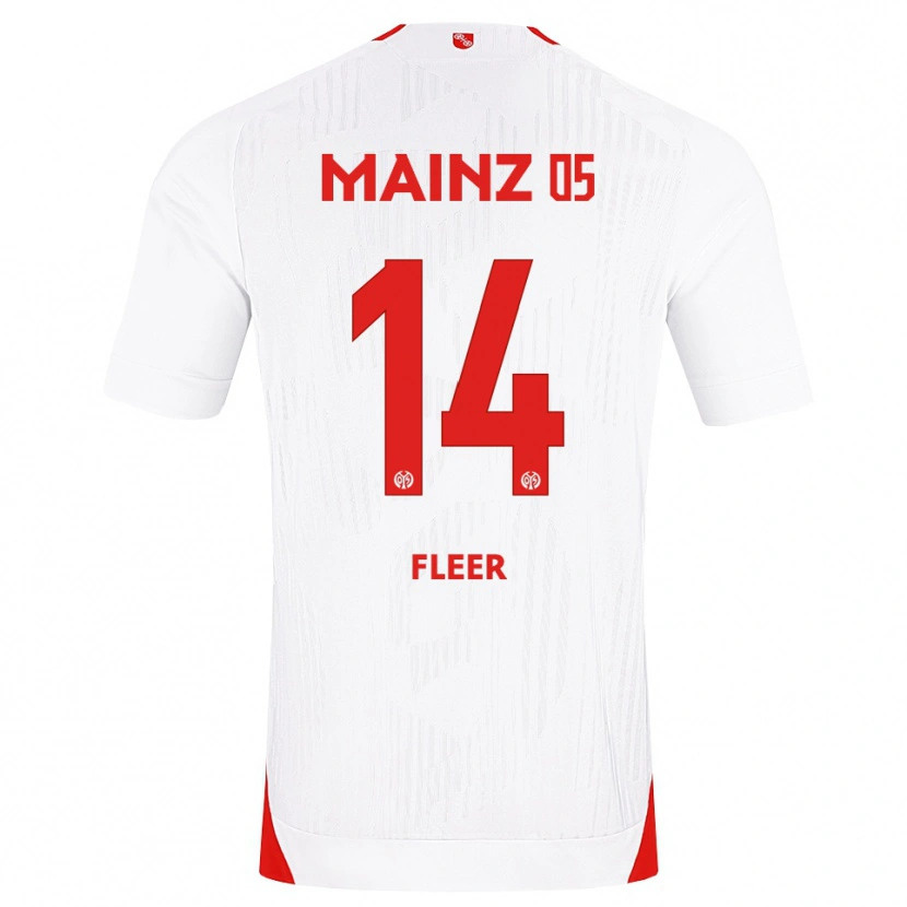 Danxen Kinder Mattis Fleer #14 Weiß Rot Gelb Auswärtstrikot Trikot 2026/27 T-Shirt Schweiz