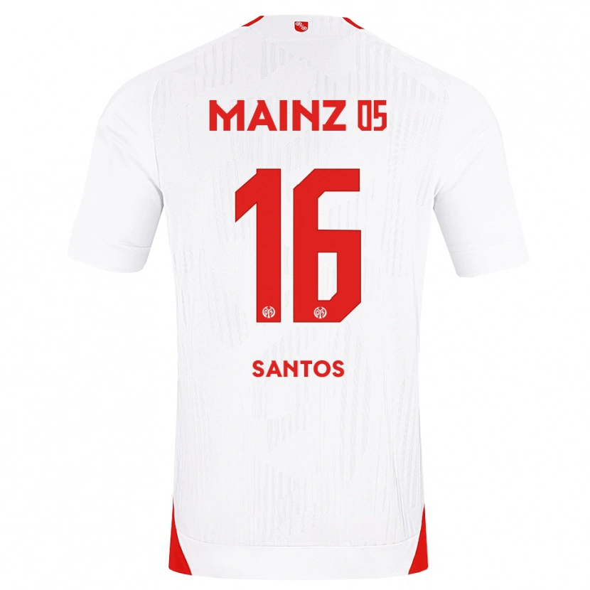 Danxen Kinder Fabio Da Silva Santos #16 Weiß Rot Gelb Auswärtstrikot Trikot 2026/27 T-Shirt Schweiz