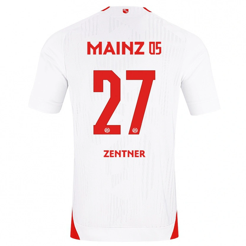 Danxen Kinder Robin Zentner #27 Weiß Rot Gelb Auswärtstrikot Trikot 2026/27 T-Shirt Schweiz