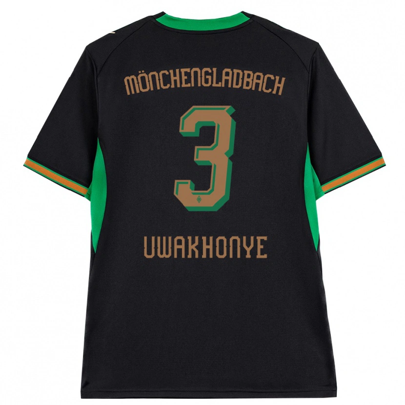 Danxen Kinder Joshua Uwakhonye #3 Schwarz Orange Grün Braun Auswärtstrikot Trikot 2026/27 T-Shirt Schweiz