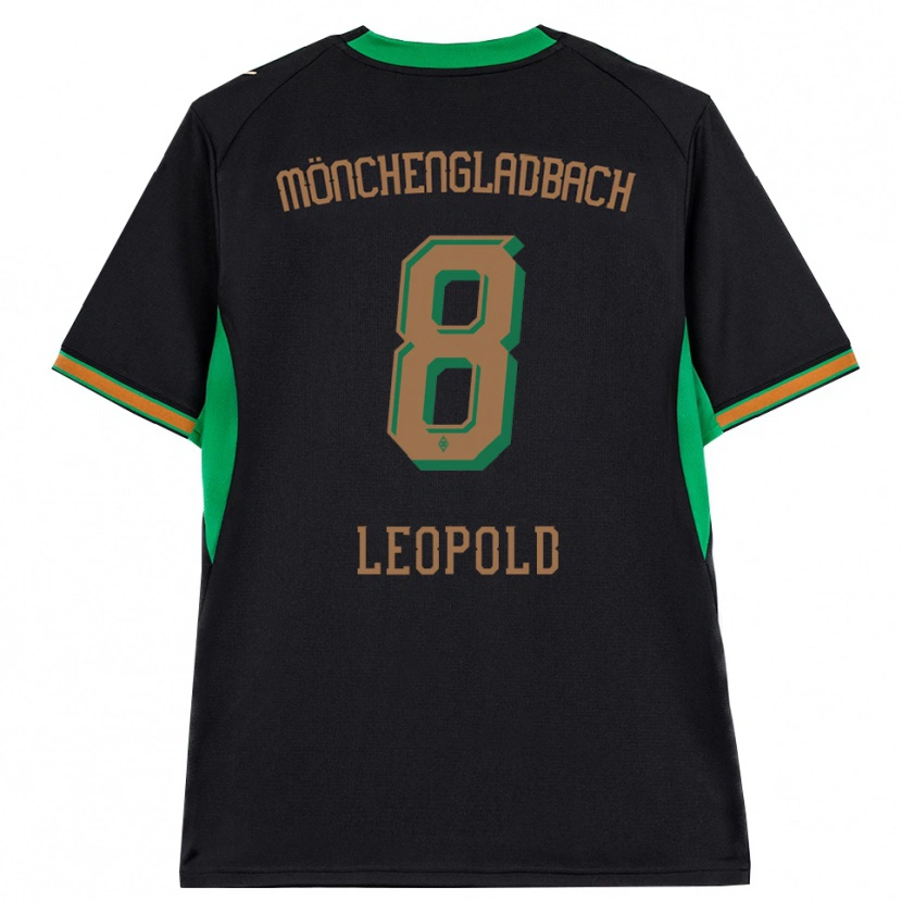 Danxen Kinder Enzo Leopold #8 Schwarz Orange Grün Braun Auswärtstrikot Trikot 2026/27 T-Shirt Schweiz