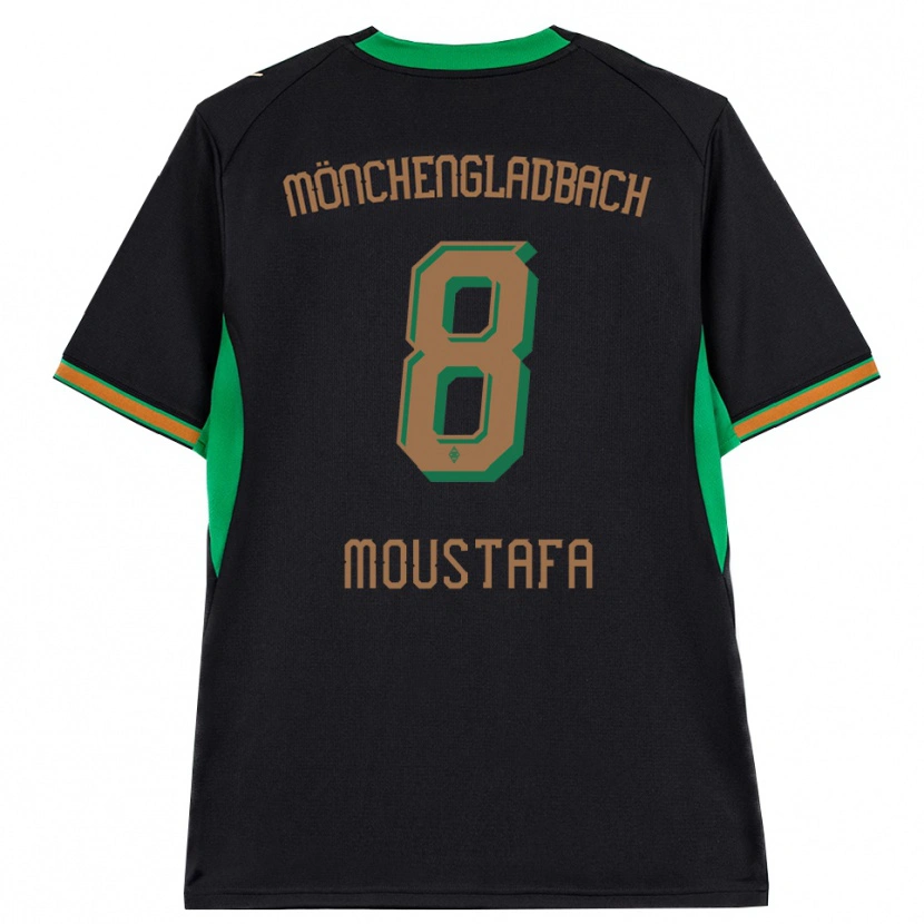 Danxen Kinder Moustafa Ashraf Moustafa #8 Schwarz Orange Grün Braun Auswärtstrikot Trikot 2026/27 T-Shirt Schweiz