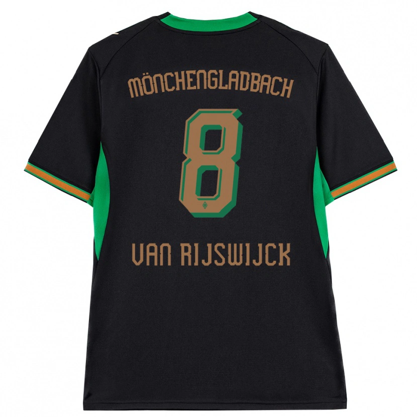 Danxen Kinder Britt Van Rijswijck #8 Schwarz Orange Grün Braun Auswärtstrikot Trikot 2026/27 T-Shirt Schweiz