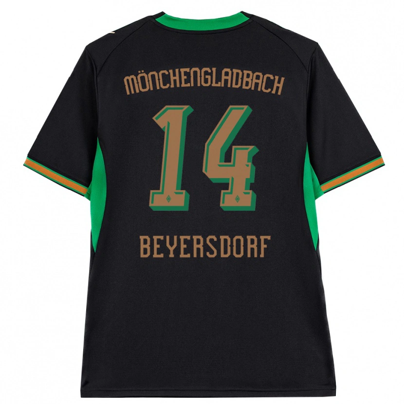 Danxen Kinder Chris Beyersdorf #14 Schwarz Orange Grün Braun Auswärtstrikot Trikot 2026/27 T-Shirt Schweiz