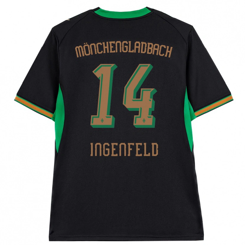 Danxen Kinder Paul Ingenfeld #14 Schwarz Orange Grün Braun Auswärtstrikot Trikot 2026/27 T-Shirt Schweiz
