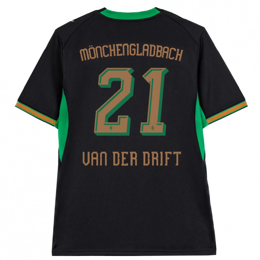 Danxen Kinder Suus Van Der Drift #21 Schwarz Orange Grün Braun Auswärtstrikot Trikot 2026/27 T-Shirt Schweiz