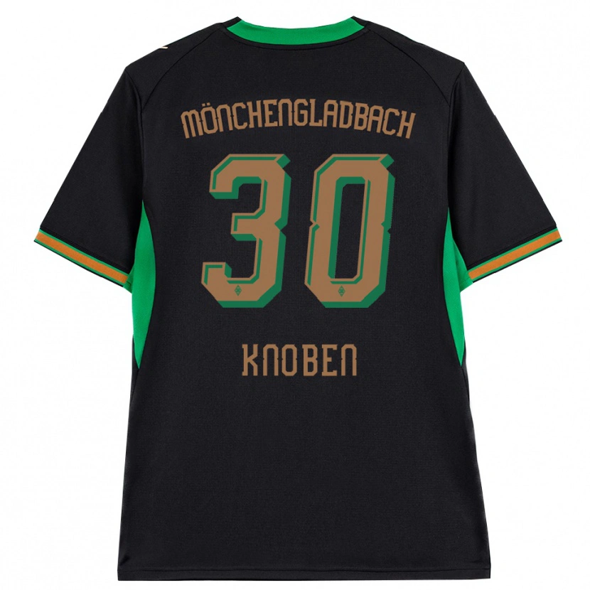 Danxen Kinder Florian Knoben #30 Schwarz Orange Grün Braun Auswärtstrikot Trikot 2026/27 T-Shirt Schweiz