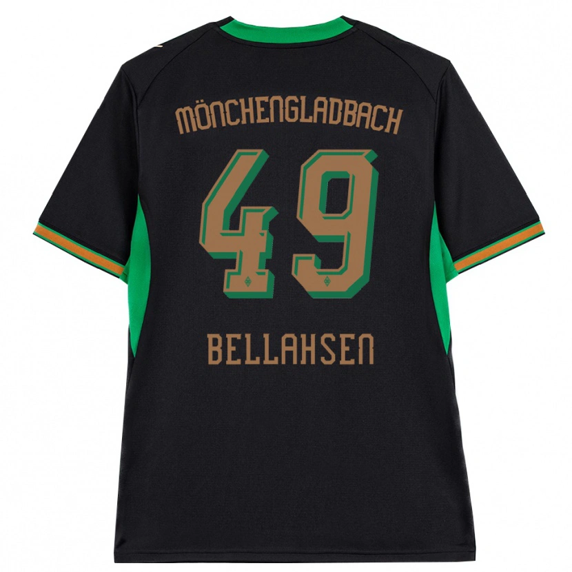 Danxen Kinder Joseph Bellahsen #49 Schwarz Orange Grün Braun Auswärtstrikot Trikot 2026/27 T-Shirt Schweiz
