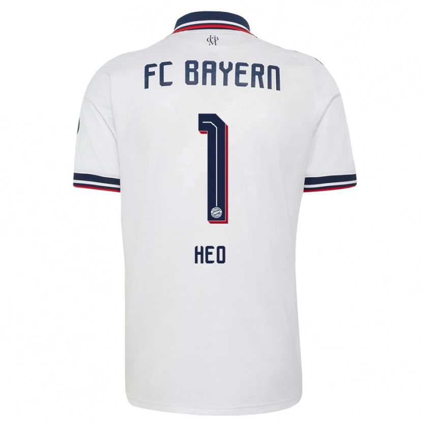 Danxen Kinder Jae-Won Heo #1 Weiß Grau Rot Auswärtstrikot Trikot 2026/27 T-Shirt Schweiz