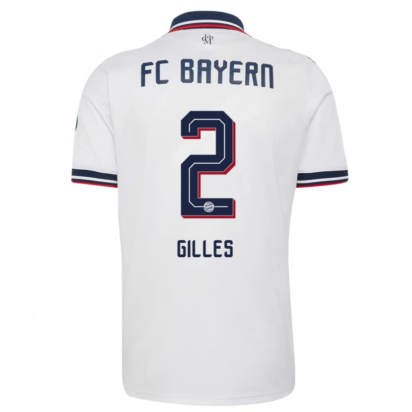 Danxen Kinder Vanessa Gilles #2 Weiß Grau Rot Auswärtstrikot Trikot 2026/27 T-Shirt Schweiz
