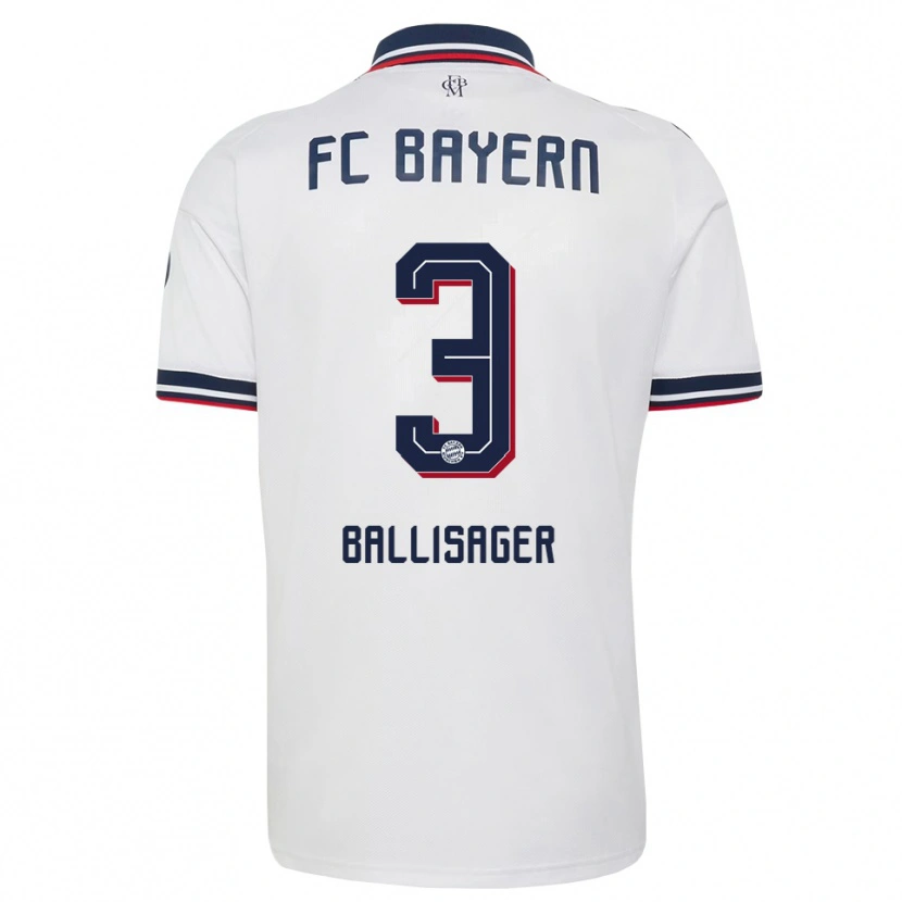 Danxen Kinder Stine Ballisager #3 Weiß Grau Rot Auswärtstrikot Trikot 2026/27 T-Shirt Schweiz