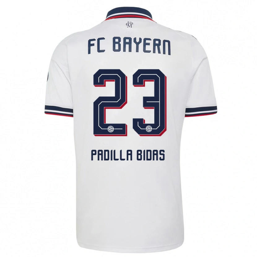 Danxen Kinder Natalia Padilla #23 Weiß Grau Rot Auswärtstrikot Trikot 2026/27 T-Shirt Schweiz