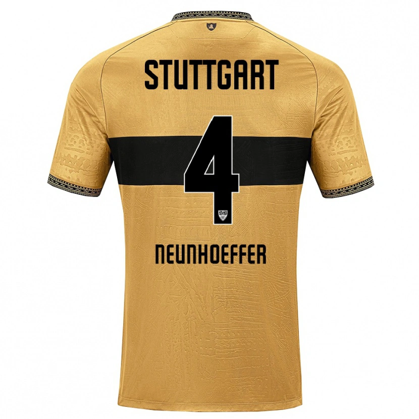 Danxen Kinder Felix Neunhoeffer #4 Braun Schwarz Weiß Auswärtstrikot Trikot 2026/27 T-Shirt Schweiz