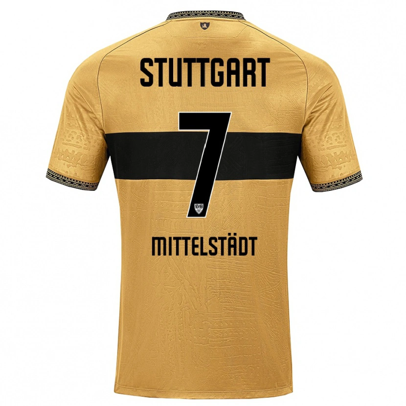 Danxen Kinder Maximilian Mittelstädt #7 Braun Schwarz Weiß Auswärtstrikot Trikot 2026/27 T-Shirt Schweiz