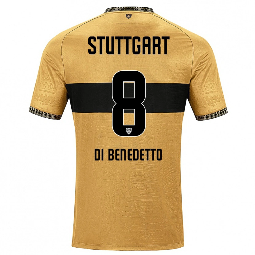 Danxen Kinder Massimo Di Benedetto #8 Braun Schwarz Weiß Auswärtstrikot Trikot 2026/27 T-Shirt Schweiz