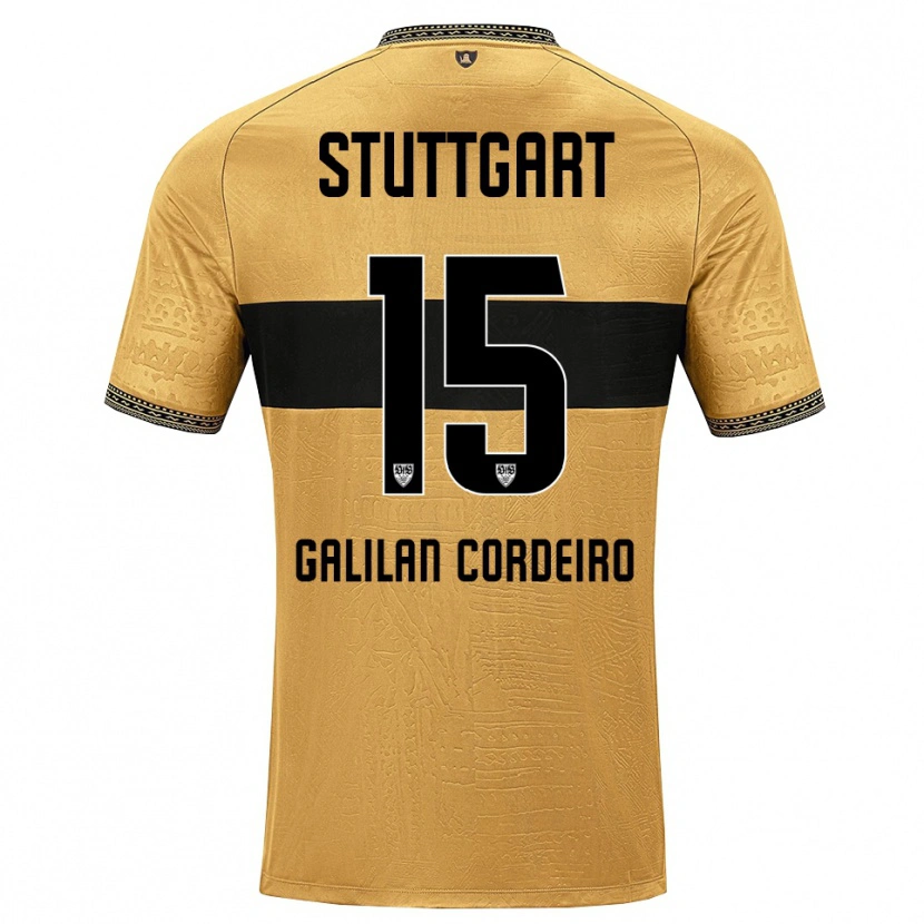 Danxen Kinder Guilherme Galilan Cordeiro #15 Braun Schwarz Weiß Auswärtstrikot Trikot 2026/27 T-Shirt Schweiz