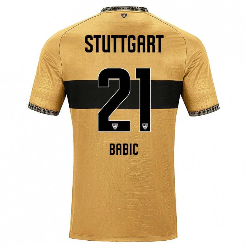 Danxen Kinder Emma Babic #21 Braun Schwarz Weiß Auswärtstrikot Trikot 2026/27 T-Shirt Schweiz