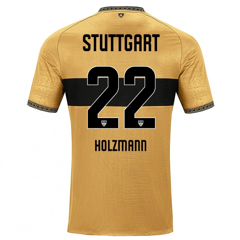 Danxen Kinder Lucas Holzmann #22 Braun Schwarz Weiß Auswärtstrikot Trikot 2026/27 T-Shirt Schweiz