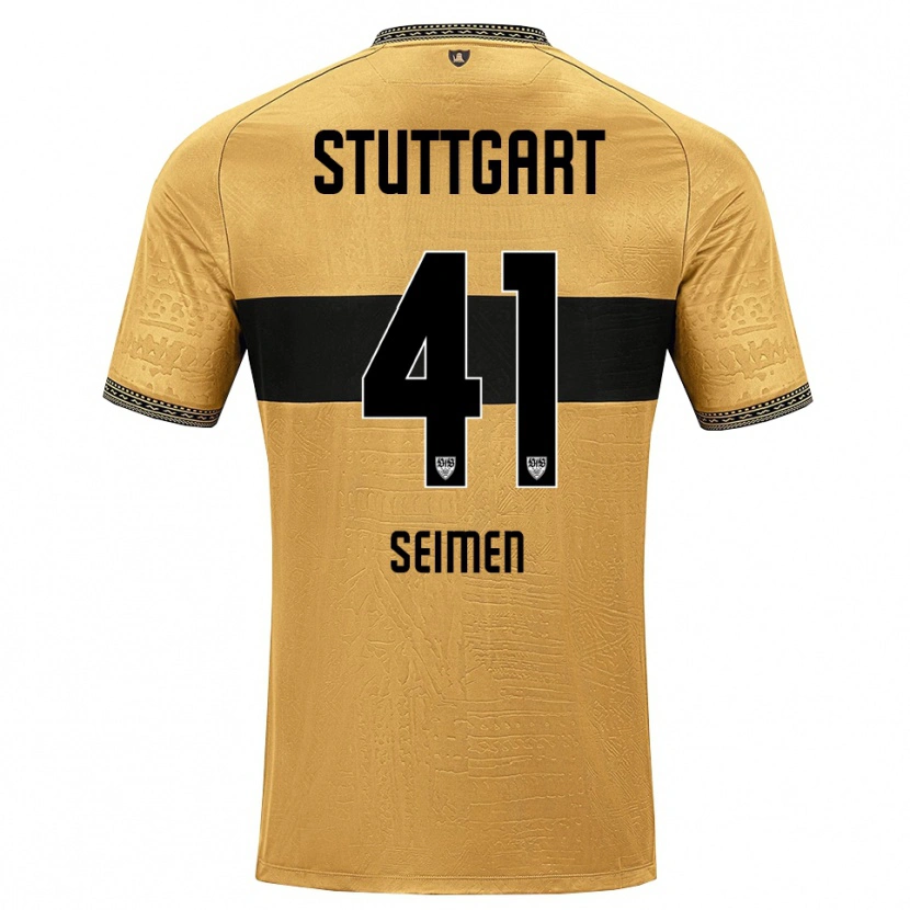 Danxen Kinder Dennis Seimen #41 Braun Schwarz Weiß Auswärtstrikot Trikot 2026/27 T-Shirt Schweiz