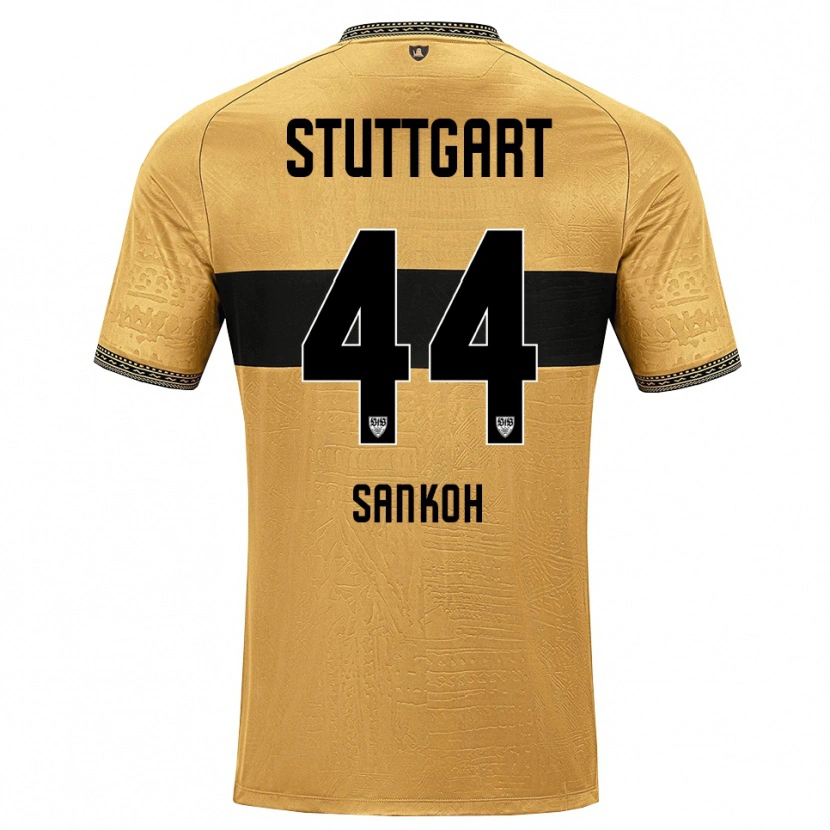 Danxen Kinder Mohamed Sankoh #44 Braun Schwarz Weiß Auswärtstrikot Trikot 2026/27 T-Shirt Schweiz