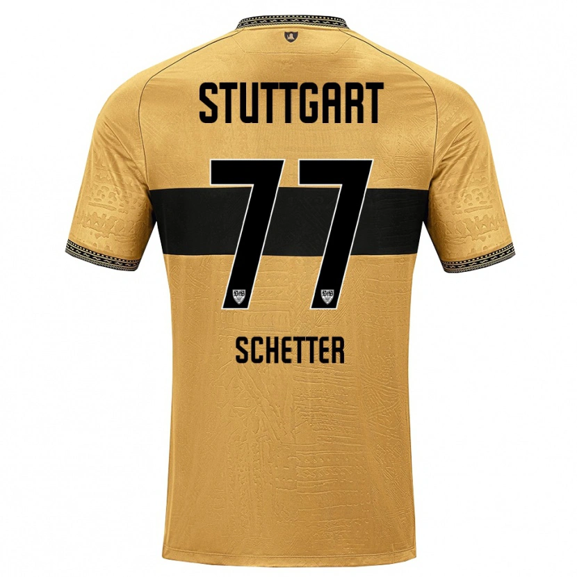 Danxen Kinder Leonie Schetter #77 Braun Schwarz Weiß Auswärtstrikot Trikot 2026/27 T-Shirt Schweiz