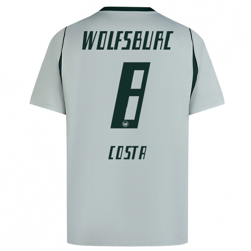 Danxen Kinder Jesse Costa #8 Grau Grün Auswärtstrikot Trikot 2026/27 T-Shirt Schweiz