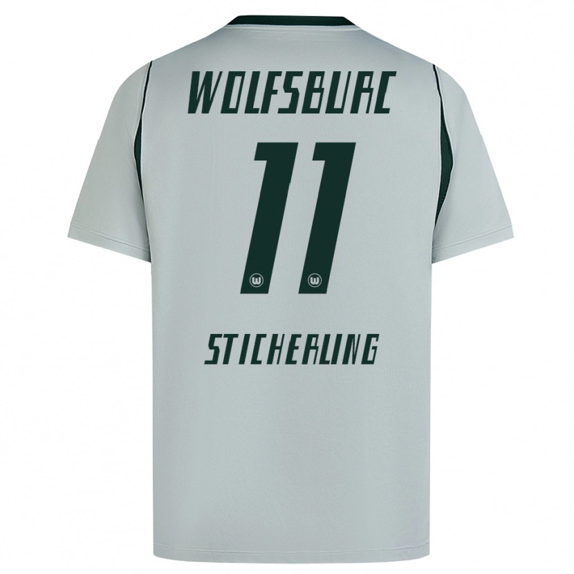 Danxen Kinder Carl-Anton Sticherling #11 Grau Grün Auswärtstrikot Trikot 2026/27 T-Shirt Schweiz