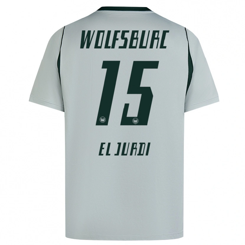 Danxen Kinder Joud El Jurdi #15 Grau Grün Auswärtstrikot Trikot 2026/27 T-Shirt Schweiz