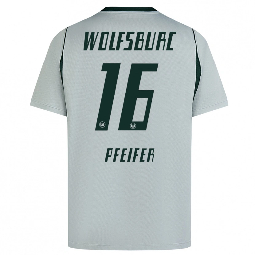 Danxen Kinder Leo Pfeifer #16 Grau Grün Auswärtstrikot Trikot 2026/27 T-Shirt Schweiz