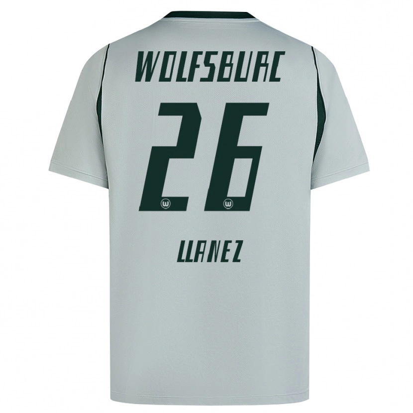 Danxen Kinder Ulysses Llanez #26 Grau Grün Auswärtstrikot Trikot 2026/27 T-Shirt Schweiz