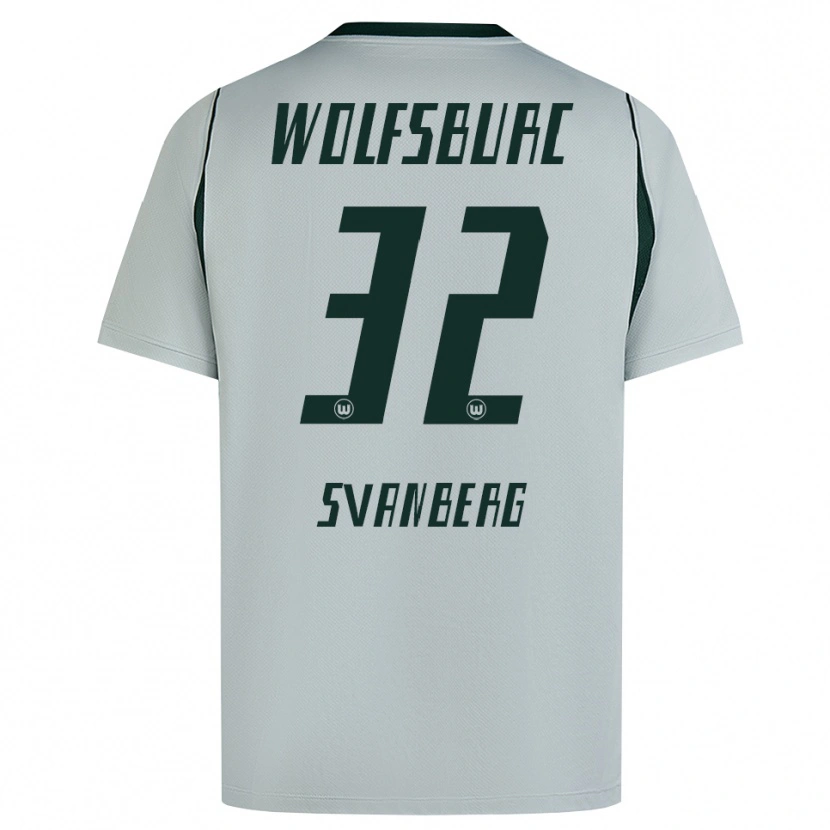Danxen Kinder Mattias Svanberg #32 Grau Grün Auswärtstrikot Trikot 2026/27 T-Shirt Schweiz