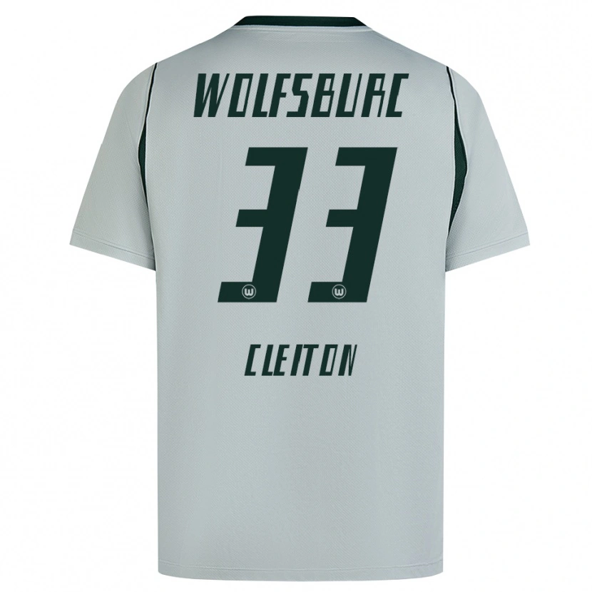 Danxen Kinder Cleiton Santana Dos Santos #33 Grau Grün Auswärtstrikot Trikot 2026/27 T-Shirt Schweiz
