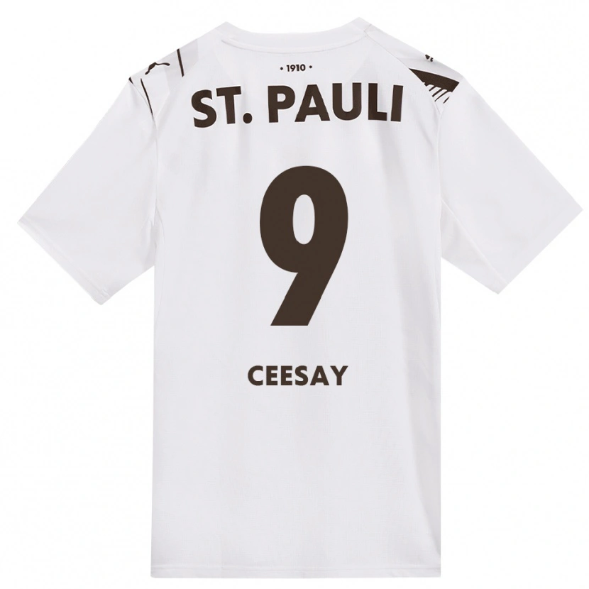 Danxen Kinder Abdoulie Ceesay #9 Kaffee Weiß Rot Auswärtstrikot Trikot 2026/27 T-Shirt Schweiz