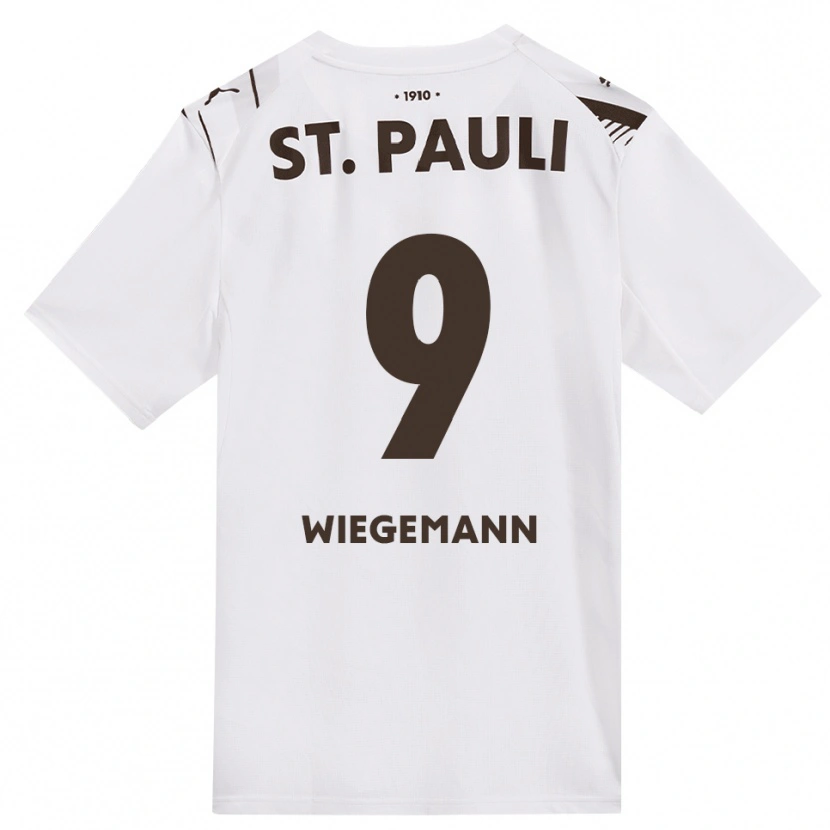 Danxen Kinder Mats Wiegemann #9 Kaffee Weiß Rot Auswärtstrikot Trikot 2026/27 T-Shirt Schweiz