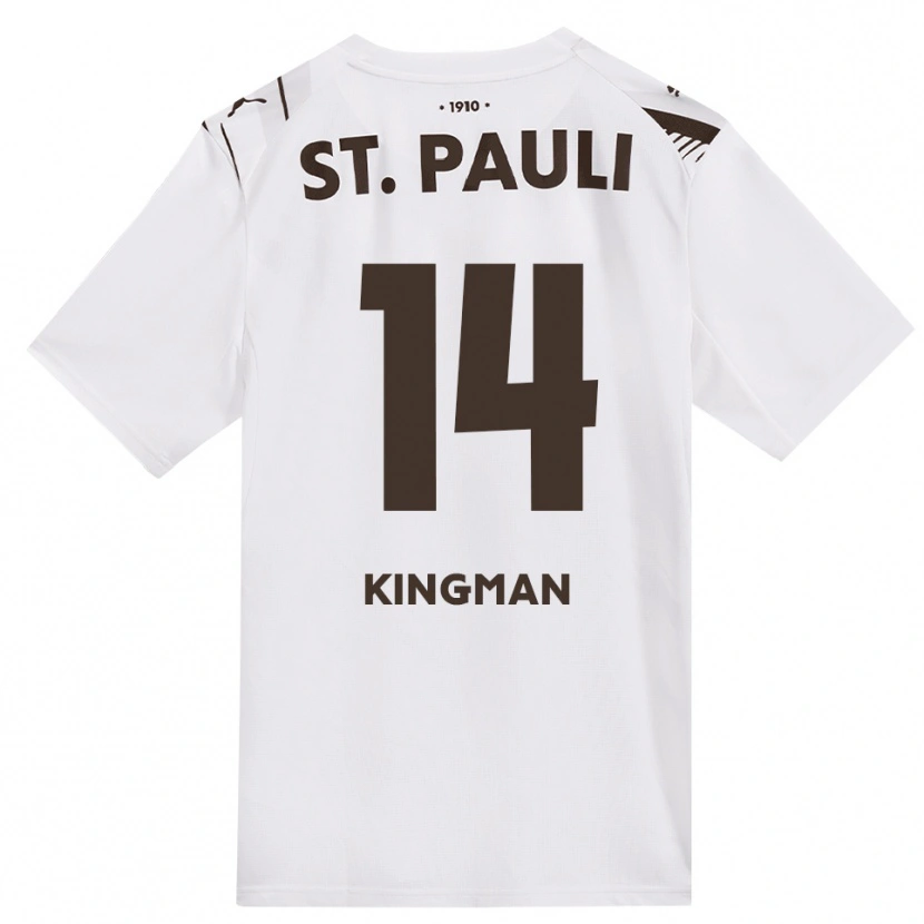 Danxen Kinder Annie Kingman #14 Kaffee Weiß Rot Auswärtstrikot Trikot 2026/27 T-Shirt Schweiz
