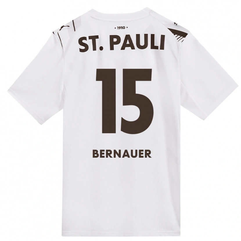 Danxen Kinder Ole Bernauer #15 Kaffee Weiß Rot Auswärtstrikot Trikot 2026/27 T-Shirt Schweiz