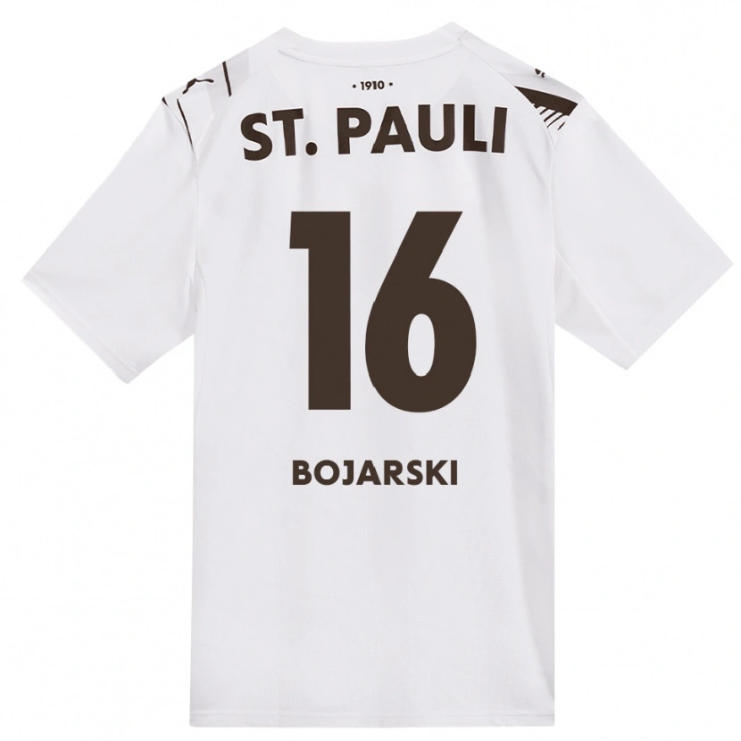 Danxen Kinder Tetje Bojarski #16 Kaffee Weiß Rot Auswärtstrikot Trikot 2026/27 T-Shirt Schweiz