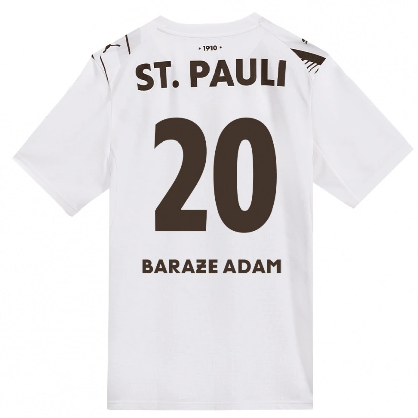Danxen Kinder Isma Baraze Adam #20 Kaffee Weiß Rot Auswärtstrikot Trikot 2026/27 T-Shirt Schweiz