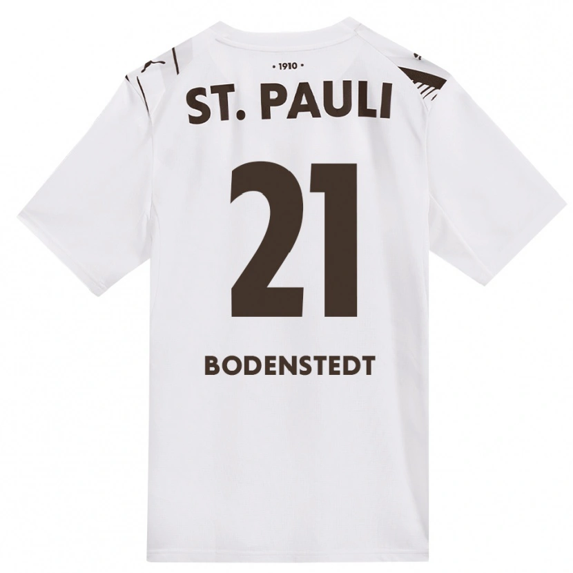 Danxen Kinder Paula Bodenstedt #21 Kaffee Weiß Rot Auswärtstrikot Trikot 2026/27 T-Shirt Schweiz