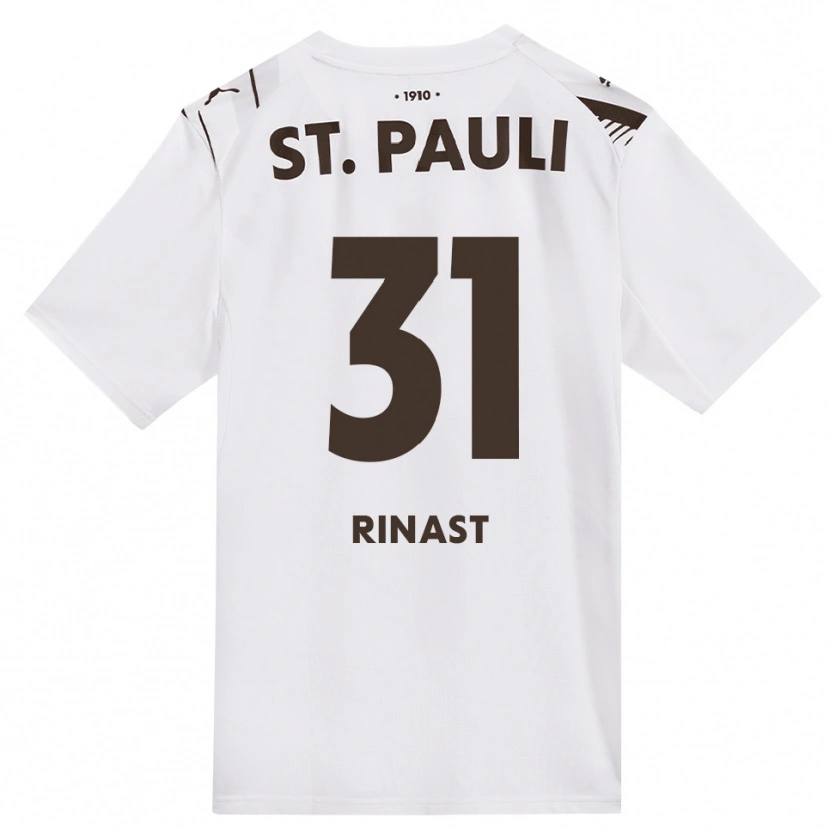 Danxen Kinder Rachel Rinast #31 Kaffee Weiß Rot Auswärtstrikot Trikot 2026/27 T-Shirt Schweiz