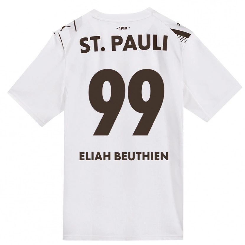 Danxen Kinder Jaron Eliah Beuthien #99 Kaffee Weiß Rot Auswärtstrikot Trikot 2026/27 T-Shirt Schweiz