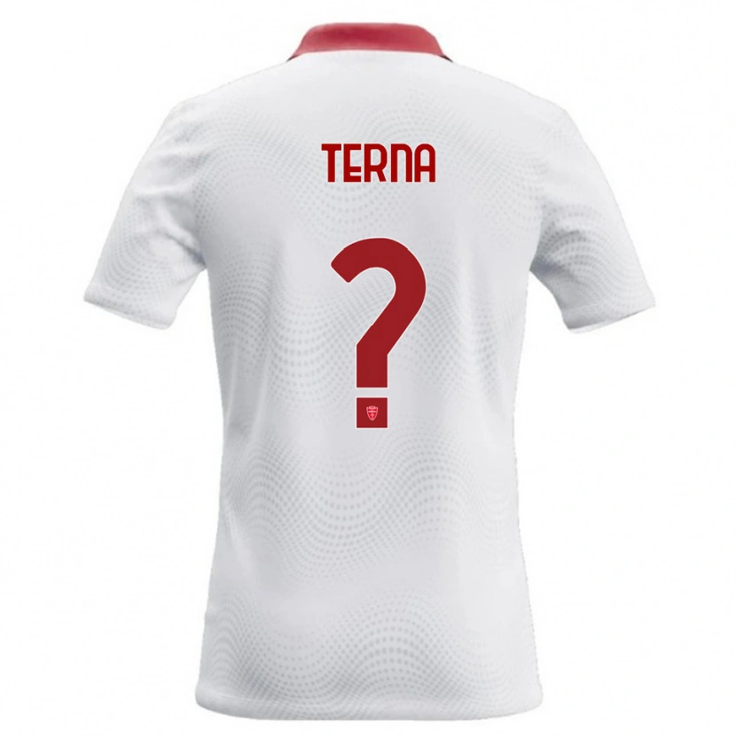 Danxen Kinder Alessandro Terna #0 Weiß Rot Auswärtstrikot Trikot 2026/27 T-Shirt Schweiz