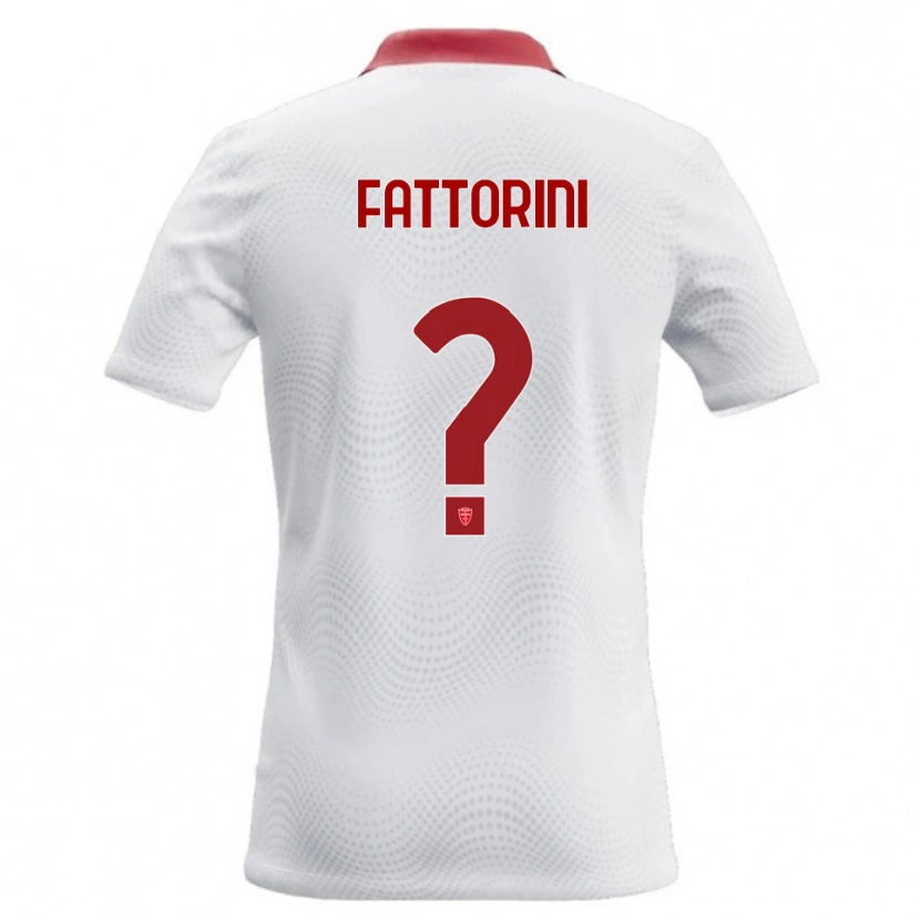 Danxen Kinder Diego Fattorini #0 Weiß Rot Auswärtstrikot Trikot 2026/27 T-Shirt Schweiz
