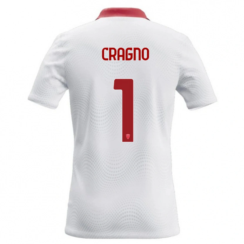 Danxen Kinder Alessio Cragno #1 Weiß Rot Auswärtstrikot Trikot 2026/27 T-Shirt Schweiz