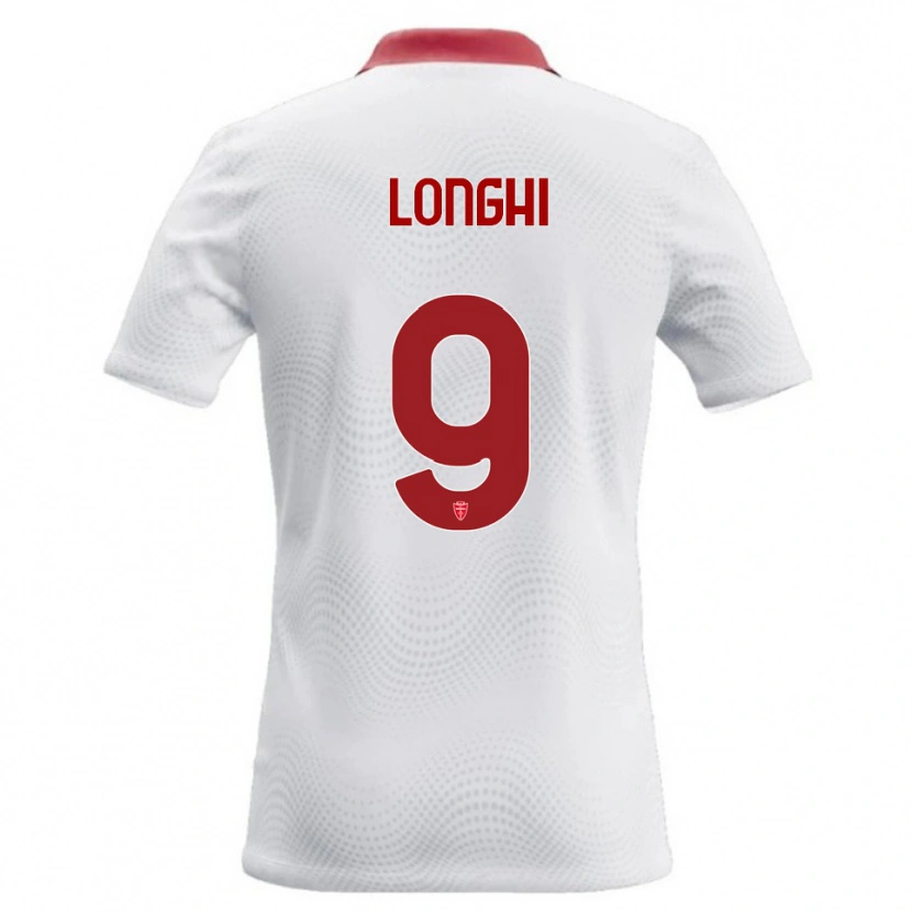 Danxen Kinder Jordan Longhi #9 Weiß Rot Auswärtstrikot Trikot 2026/27 T-Shirt Schweiz