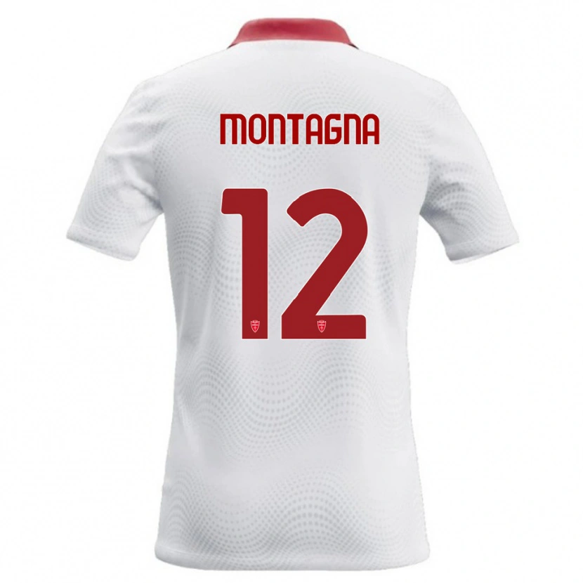 Danxen Kinder Jacopo Montagna #12 Weiß Rot Auswärtstrikot Trikot 2026/27 T-Shirt Schweiz